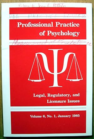 Seller image for Methods for Defining and Assessing Professional Competence. Essay in Professional Practice of Psychology January 1985 for sale by Ken Jackson