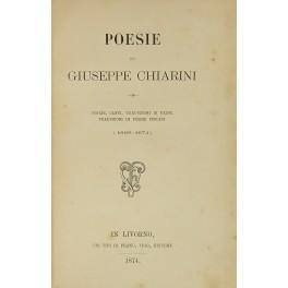 Bild des Verkufers fr Poesie . Storie, canti, traduzioni di Heine. Traduzioni di poesie inglesi (1868-1874) zum Verkauf von Libreria Antiquaria Giulio Cesare di Daniele Corradi