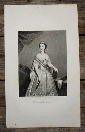 Seller image for Stahlstich-Portrt. La Emperatriz Eugenia. for sale by Antiquariat Thomas Rezek