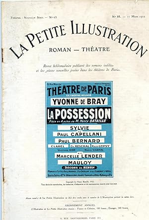 LA POSSESSION. Pièce en quatre actes