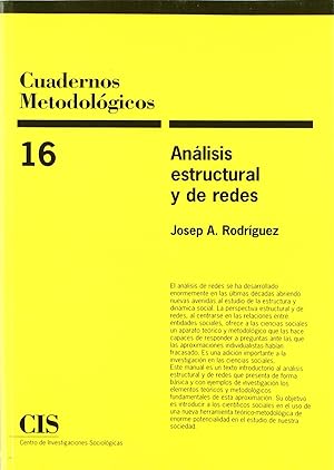 Seller image for Analisis estructural y de redes for sale by Imosver