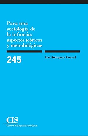 Seller image for Para sociologia de infancia:aspectos teoricos metodologicos for sale by Imosver