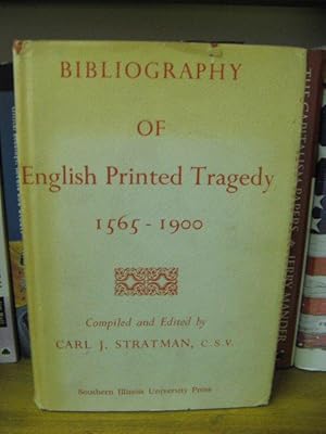 Seller image for Bibliography of English Printed Tragedy 1565-1900 for sale by PsychoBabel & Skoob Books
