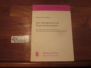 Immagine del venditore per Zur Akzeptanz von Expertensystemen : eine empirische Analyse der Relevanz und Angemessenheit der Erklrungskomponente. von venduto da Antiquariat im Kaiserviertel | Wimbauer Buchversand