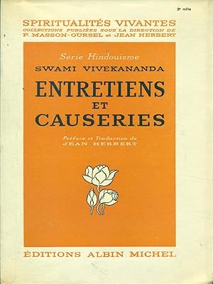 Image du vendeur pour Entretiens et causeries mis en vente par Librodifaccia