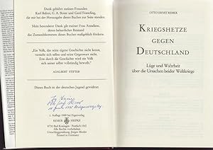 Seller image for OTTO ERNST REMER (1912-97) dt. Generalmajor, schlug als Kommandeur des Wachbataillon "Grodeutschland" den Putschversuch vom 20. Juli 1944 nieder, Ritterkreuz mit Eichenlaub for sale by Herbst-Auktionen