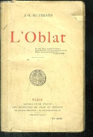 Seller image for L'OBLAT for sale by Le-Livre