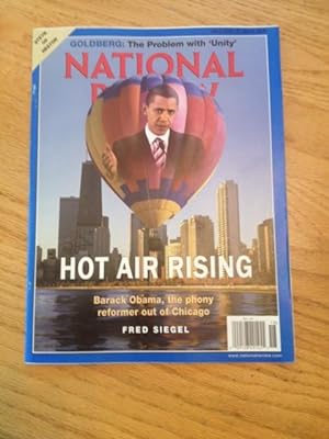 Bild des Verkufers fr National Review: May 5, 2008 (Barack Obama Cover Story, "Hot Air Rising") zum Verkauf von Armadillo Books