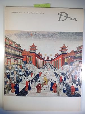 Imagen del vendedor de Du Nr. 9 September 1951 - Schweizerische Monatsschrift 11. Jahrgang - China a la venta por Antiquariat Trger