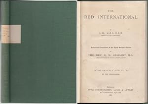 The Red International by Dr Zacher. Authorised Translation of the Third German Edition by E. M. G...