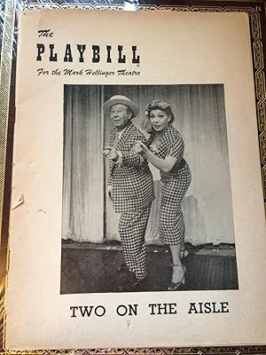 Immagine del venditore per Playbill for Two on the Aisle Bert Lahr. venduto da Ocean Tango Books