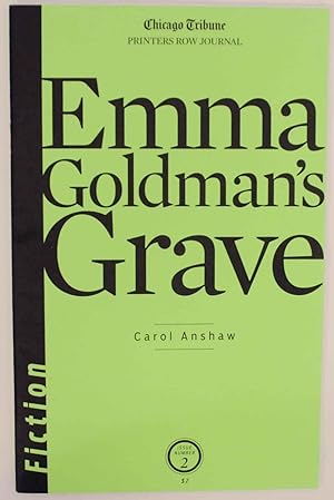 Bild des Verkufers fr Emma Goldman's Grave zum Verkauf von Jeff Hirsch Books, ABAA