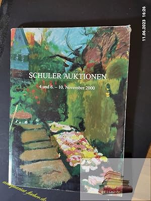 Bild des Verkufers fr auktionskatalog 2000 -4. und 6. -10. November 2000 Neuigkeiten 2 in 1 ----->2 Kataloge in Einem; Teil 1 Zollikon - Teil 2 Zrich-W. zum Verkauf von Antiquariat-Fischer - Preise inkl. MWST