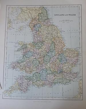 GROSSBRITANNIEN - ENGLAND AND WALES; Politische Karte