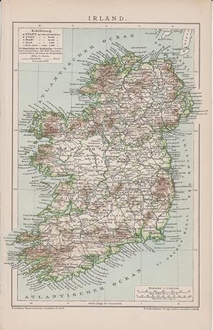 GROSSBRITANNIEN - IRLAND; Politische Karte