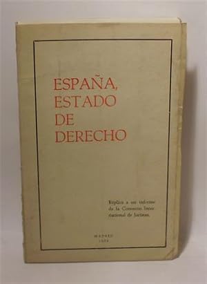 ESPAÑA, ESTADO DE DERECHO