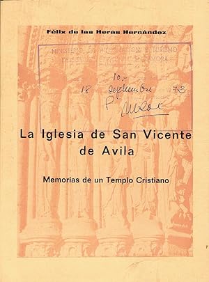 Seller image for LA IGLESIA DE SAN VICENTE DE VILA. Memorias de un Templo Cristiano for sale by Librera Torren de Rueda