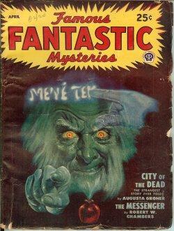 Immagine del venditore per FAMOUS FANTASTIC MYSTERIES: April, Apr. 1948 ("Mene Tekel") venduto da Books from the Crypt