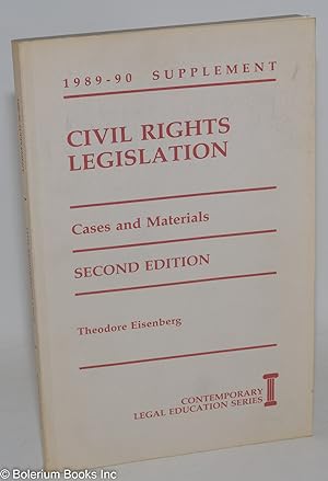 Immagine del venditore per Civil rights legislation; cases and materials venduto da Bolerium Books Inc.