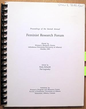 Proceedings of the Second Annual Feminist Research Forum