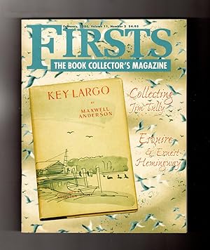 Firsts - The Book Collectors Magazine. February, 2001. Key Largo; Collecting Jim Tully; Esquire M...