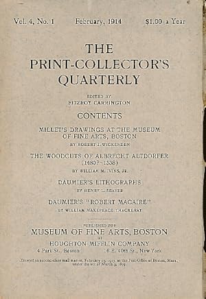 Seller image for The Print-Collector's Quarterly. Volume 4, No. 1. February 1914 for sale by Barter Books Ltd