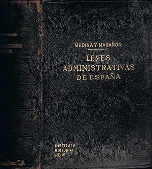 Imagen del vendedor de LEYES ADMINISTRATIVAS DE ESPAA a la venta por Librera Torren de Rueda