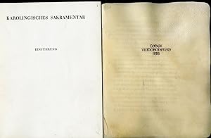 Karolingisches Sakramentar. Fragment. Codex Vindobonensis 958 der Österreichischen Nationalbiblio...