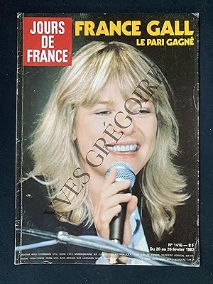 JOURS DE FRANCE-N°1416-DU 20 AU 26 FEVRIER 1982-FRANCE GALL