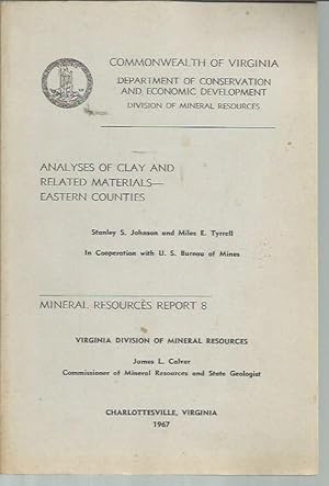 Analyses of Clay and Related Materials - Eastern Counties (Mineral Resources Report 8)