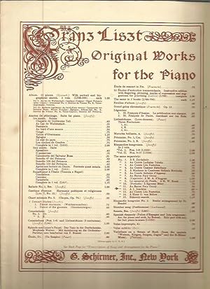 Image du vendeur pour Rhapsodie Hongroise [Hungarian Rhapsody] No. 12: A. Joachim (Franz Liszt Original Works for the Piano) mis en vente par Bookfeathers, LLC