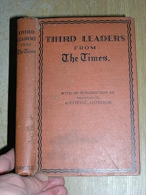 Third Leaders: Reprinted From The Times