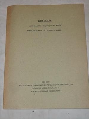 RUSELLAE - Bericht über die Untersuchungen der Jahre 1957 und 1958