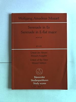 Seller image for Serenade in Es. Serenade in E-flat major : a6 et a8 : KV 375 Brenreiter classics. for sale by Antiquariat Bookfarm