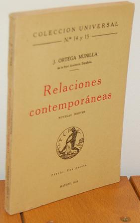 Imagen del vendedor de [Coleccin Universal] RELACIONES CONTEMPORNEAS. Novelas breves a la venta por EL RINCN ESCRITO