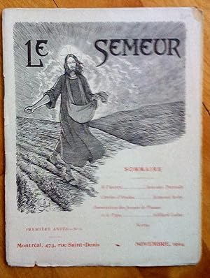 Le Semeur, bulletin de l'A.C.J., 1ère année, no 3, novembre 1904
