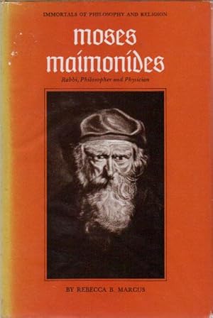 Seller image for MOSES MAIMONIDES. Rabbi, Philosopher and Physician for sale by Black Stump Books And Collectables