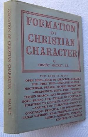 Imagen del vendedor de Formation of Christian Character - Retreats, Meditations, Conferences a la venta por Glenbower Books