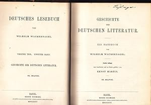 Geschichte der Deutschen Literatur. Ein Handbuch. Band II. Teil IV.