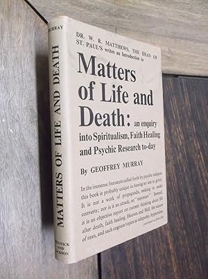 Image du vendeur pour Matters of Life and Death mis en vente par Barker Books & Vintage