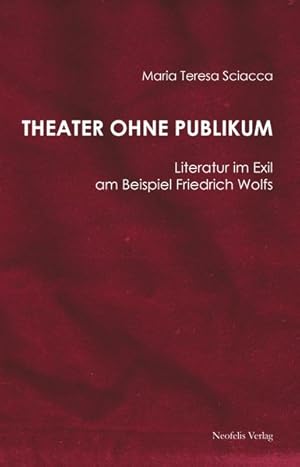 Seller image for Theater ohne Publikum Literatur im Exil am Beispiel Friedrich Wolfs for sale by primatexxt Buchversand