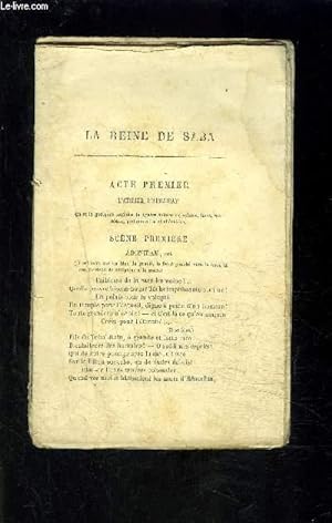 Bild des Verkufers fr LA REINE DE SABA- OPERA EN CINQ ACTES- VENDU EN L ETAT zum Verkauf von Le-Livre