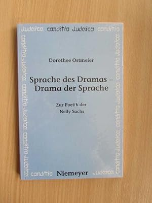 Seller image for Sprache des Dramas - Drama der Sprache. Zur Poetik der Nelly Sachs (Conditio Judaica, Band 16) for sale by Bookstore-Online