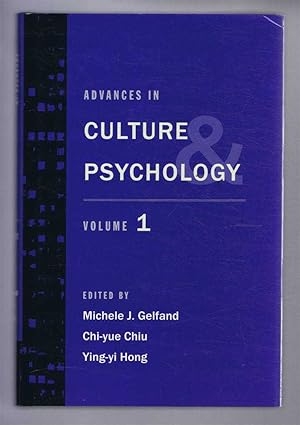 Advances in Culture and Psychology. Volume One