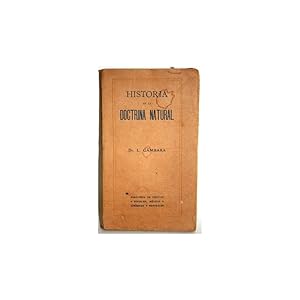 Seller image for HISTORIA DE LA DOCTRINA NATURAL for sale by Librera Salamb