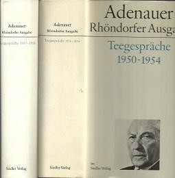 Seller image for Teegesprche 1950-1954 [und:] 1955-1958. Bearbeitet von Hanns Jrgen Ksters. for sale by Antiquariat Axel Kurta