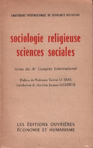 Sociologie religieuse sciences sociales