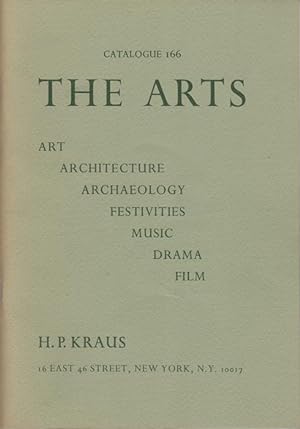 Bild des Verkäufers für Catalogue 166. The Arts. Art, Architecture, Archaeology, Festivities, Music, Drama, Film zum Verkauf von Kaaterskill Books, ABAA/ILAB