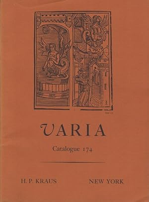 Bild des Verkäufers für Catalogue 174. Varia zum Verkauf von Kaaterskill Books, ABAA/ILAB