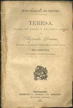 Imagen del vendedor de Teresa. Drama en prosa y en cinco actos a la venta por Kaaterskill Books, ABAA/ILAB